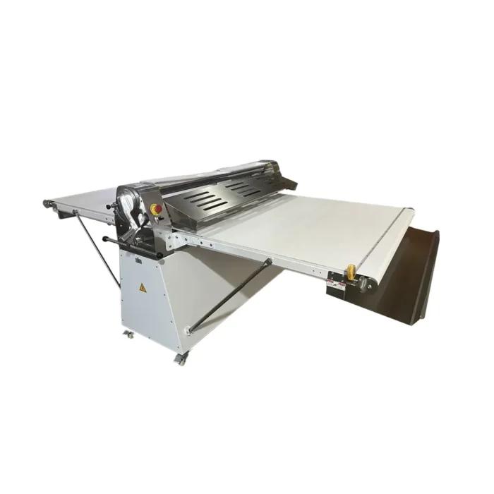 Laminadora de masa de acero inoxidable completa con rodillos y pedal - Imagen 1
